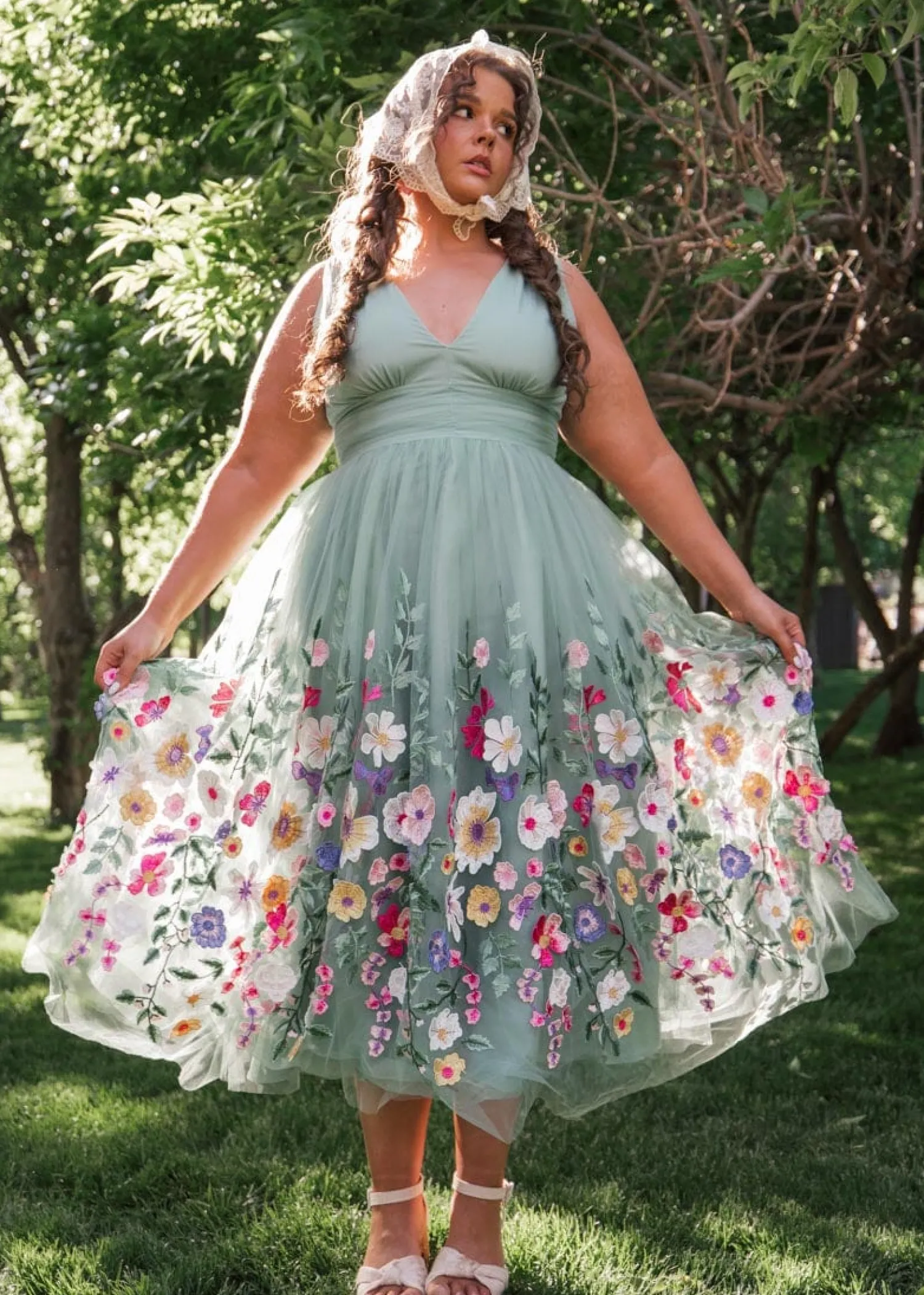 JessaKae Bouquet Dress* Midi Dresses