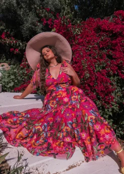 JessaKae Hibiscus Dress* Midi Dresses