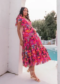 JessaKae Hibiscus Dress* Midi Dresses