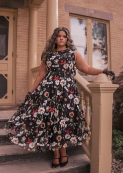 JessaKae Lilith Dress* Midnight Collection|Midi Dresses