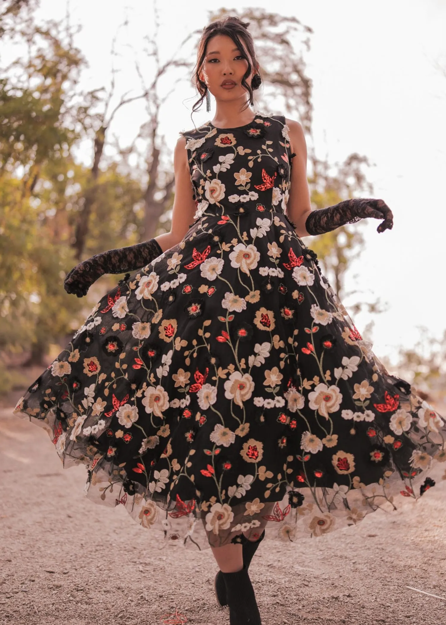 JessaKae Lilith Dress* Midnight Collection|Midi Dresses