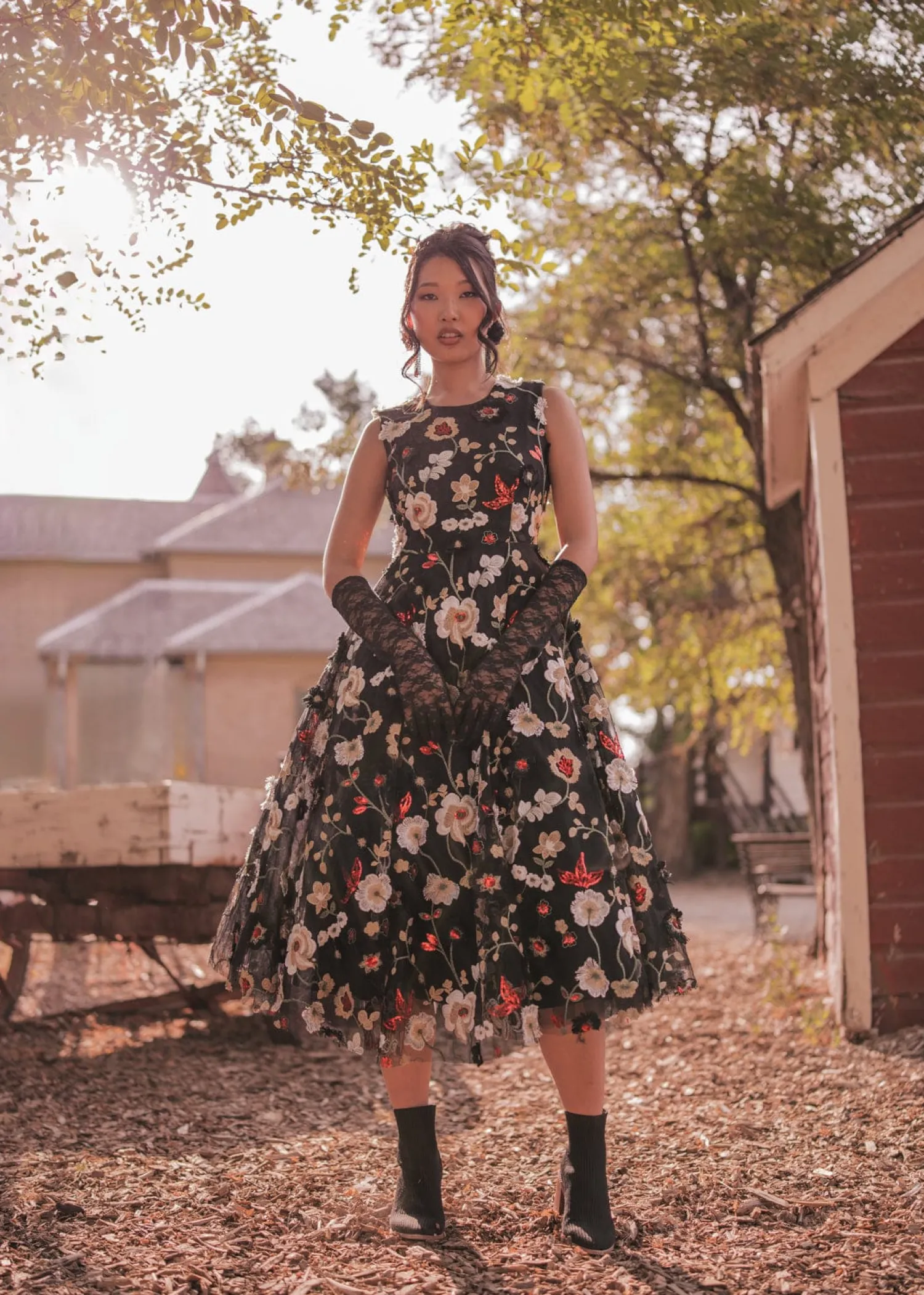 JessaKae Lilith Dress* Midnight Collection|Midi Dresses