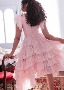 JessaKae Mia Dress - Pink + Blue* Girls Dresses Under $50