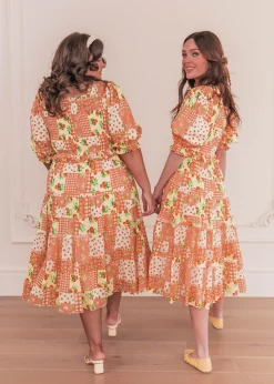 JessaKae Orange Blossom Dress* Midi Dresses