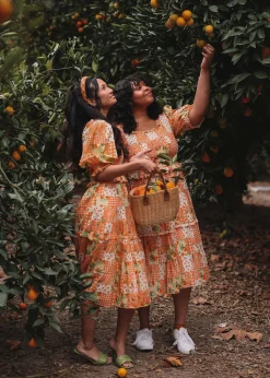 JessaKae Orange Blossom Dress* Midi Dresses