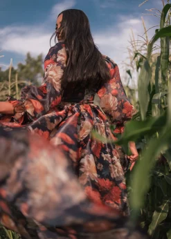 JessaKae Sable Dress* Midnight Collection|Midi Dresses