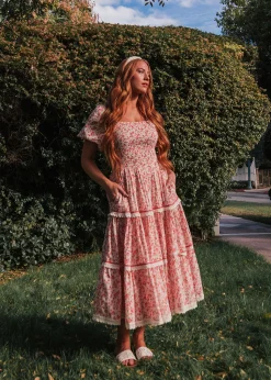 JessaKae Strawberry Shortcake Dress* Midi Dresses